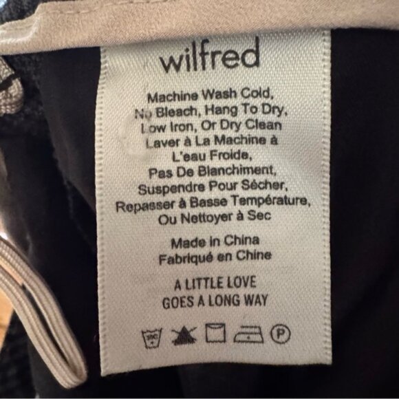 Aritzia Wilfred Plaid Tie Front Trousers NO BELT - Picture 8 of 8